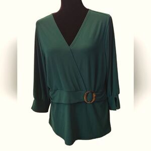 DIANA BELLE Blouson Wrap Tie Top‎ sz XL